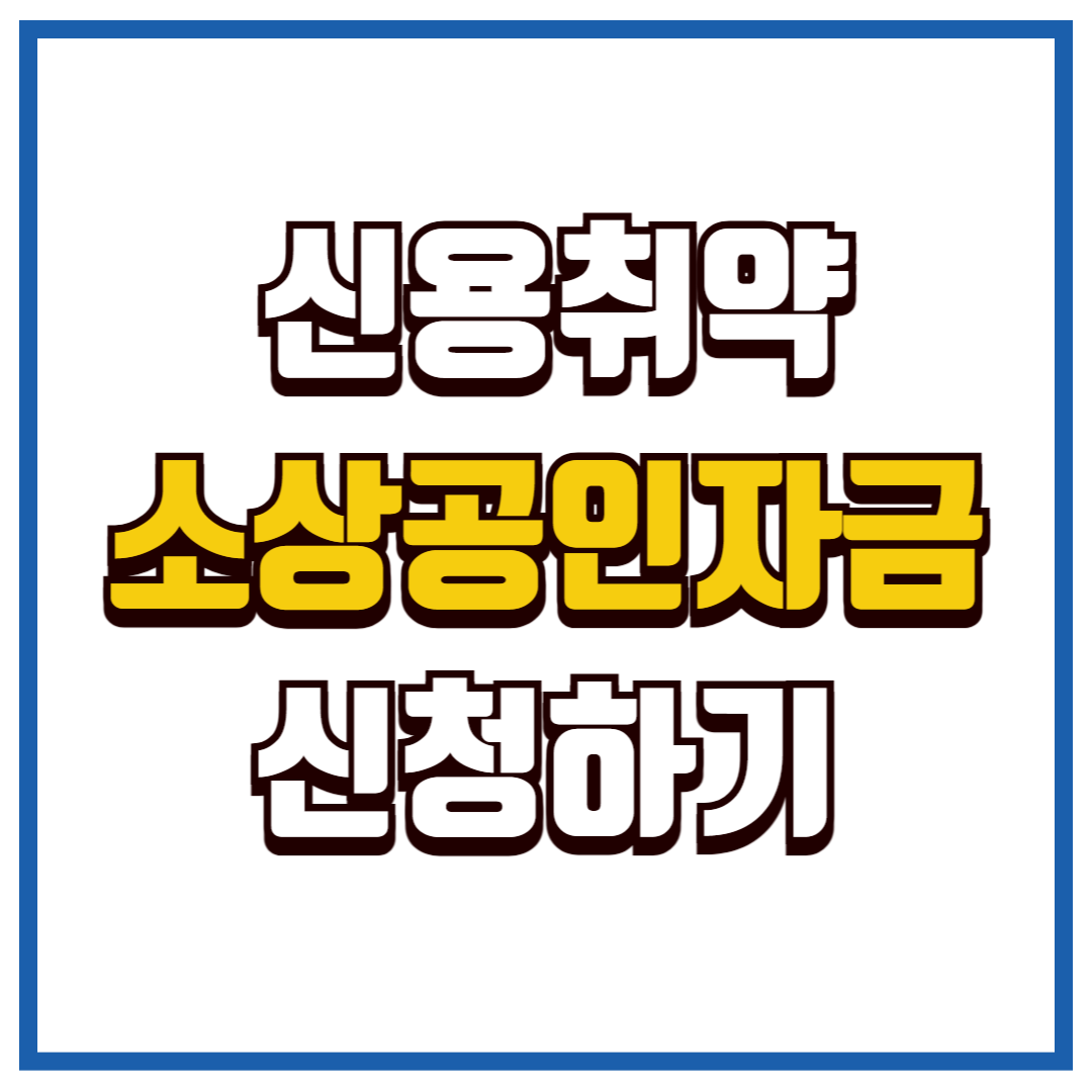 신용취약 소상공인