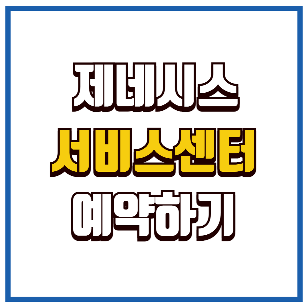 제네시스 서비스센터