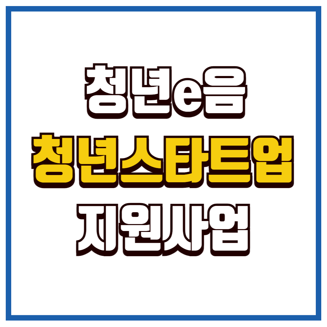 청년e음 청년스타트업