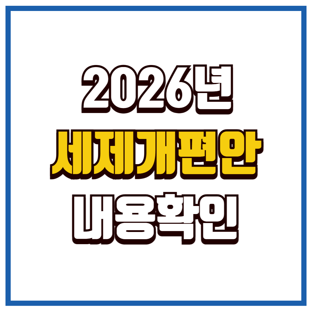 세제개편안