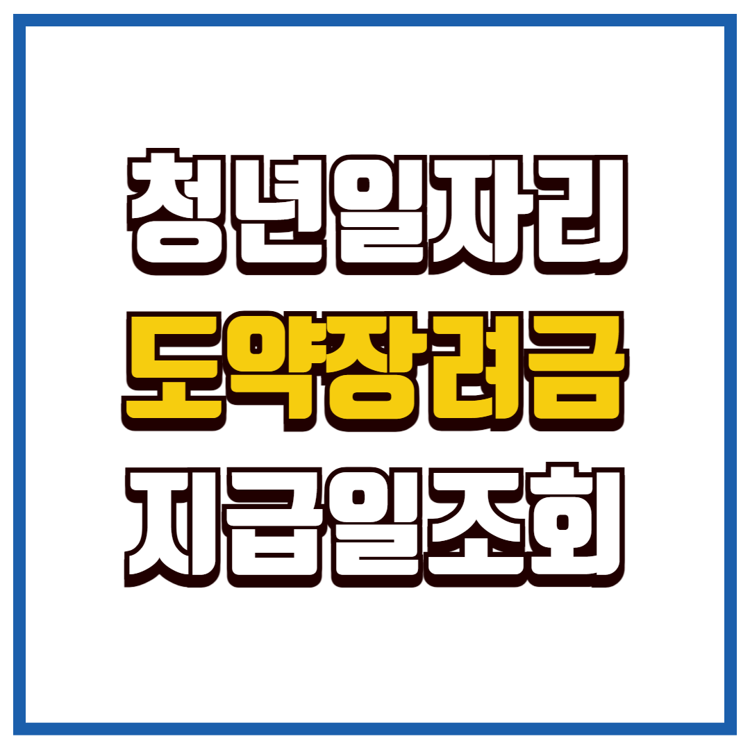 청년일자리 도약장려금
