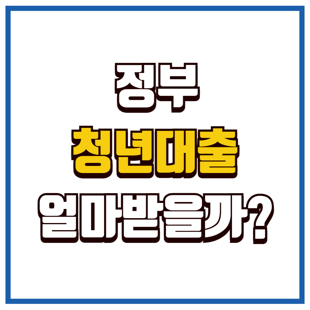 정부 청년대출