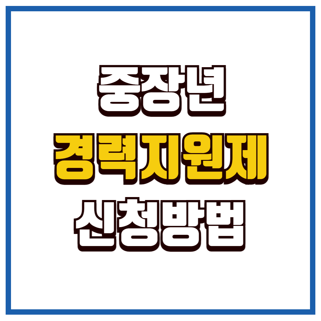 중장년 경력지원제